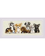 Riolis borduurpakket puppies parade 2221 telpatroon