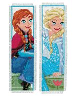 Borduurpakket 2 boekenleggers Sisters forever frozen Disney Vervaco pn-0168474