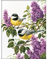RTO borduurpakket Charming lilac m227 met telpatroon om te borduren. 