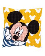 Borduurpakket Disney Mickey kiekeboe kruissteekkussen  voorbedrukt Vervaco pn-0167235
