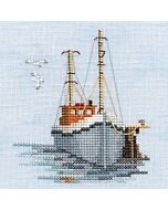 Bothy Threads borduurpakket fishing boat MIN02 telpatroon