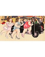 Borduurpakket Beryl Cook - Taxi!  Bothy Threads XBC8