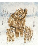 Bothy Threads borduurpakket Hooglander kerst XHD128 telpatroon