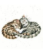 Borduurpakket  sweet dreams poezen om te borduren Bothy Threads xhd88