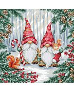 Luca-s borduurpakket gnomes en de bosvriendjes BU5096 telpatroon