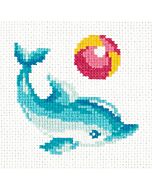 Borduurpakket  dolfijn - Magic Needle met telpatroon. 010-030