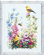 Borduurpakket Zomer lied  Magic needle 130-031  met telpatroon