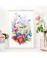 Magic Needle borduurpakket Wild Flowers of the Coast 210-351 met telpatroon.