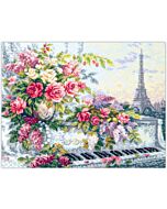 Borduurpakket Melodies of Paris - Magic Needle 520-560 met telpatroon.