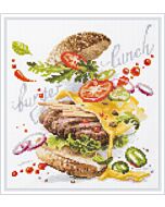 Borduurpakket Burger Lunch  Magic Needle met telpatroon  528-556