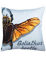 Collection d'Art  borduurpakket goliathus Beetle 5362 voorbedrukt kruissteekkussen