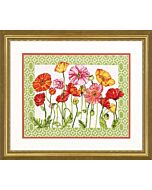 Borduurpakket poppy pattern - papaverpatroon dimensions 70-35350 