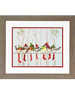 Borduurpakket winter vogels Dimensions 70-08970