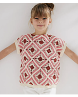 Gratis patroon top haken met granny squares van Phildar Cabotine 3