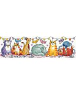 Heritage Crafts borduurpakket Cat Show 1539A
