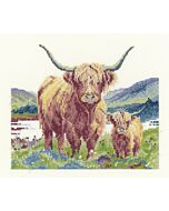 Heritage Crafts borduurpakket Highland Harmony 1801A telpatroon 