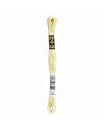 Borduurzijde DMC Mouline Special 117 kl.10 heel licht geel