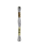 borduurzijde DMC Mouline Special 117 kl.415 zilver