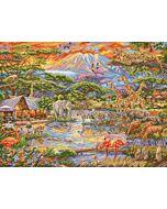 Letistitch borduurpakket 'Wild Africa' L9941 telpatroon