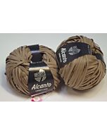 Lana Grossa Alcanto kl.8 bruin leder-look garen
