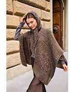 Lana Grossa dames poncho breien van Cosmo en Superkid Seta (N1,M6)
