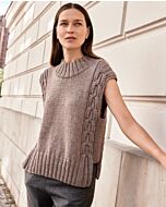 Lana Grossa dames spencer met kabel breien van New Classic (C27,M26)