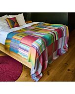 Lana Grossa plaid in strepen van de Gomitolo (H77, m29)