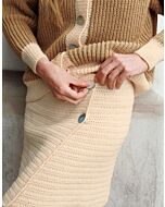 Lana Grossa rok haken van Cool Wool Big (Classici 23, model 10)