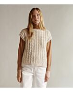 Lana Grossa spencer met kabels breien van Natural Alpaca Classico (Nordic, m13)