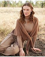 Lana Grossa stola met lus breien van Cashmere 16 Fine (DC9,M7)