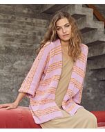 Lana Grossa top-down vest breien van Summer Softness en Popcorn (LB20,M4)