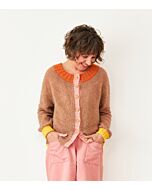 Lana Grossa top down vest breien van Ecopuno (Rosa P Mapala, m9)