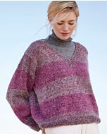 Lana Grossa trui breien met v-hals van Cool Wool Vintage en Silkhair (ME4, m4) | C.R. Couture
