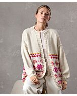 Lana Grossa vest breien van Natural Lama Chunky (NL, m7)