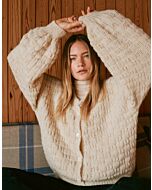 Lana Grossa vest in dobbelsteenpatroon breien van Natural Alpaca Pelo (Nordic, m2)