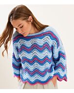 Lana Grossa zigzag trui breien van Silkhair en Summer Softness (LB18,M17)