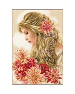 Lanarte borduurpakket dame met de Dahlia's borduren pn-0172683