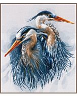 Lanarte borduurpakket grote blauwe reigers pn-0185890 borduren