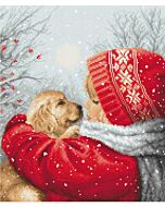 Letistitch borduurpakket kerst knuffel  L8019