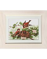 Borduurpakket telpatroon vogels van Luca-s-bm3005