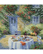 Luca-s borduurpakket 'romantic garden' BU5055 telpatroon