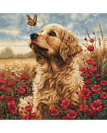 Luca-s borduurpakket 'meeting in the flowering field' BU5073 telpatroon