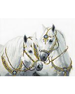 Momentos Magicos borduurpakket wedding horses M-426 telpatroon 
