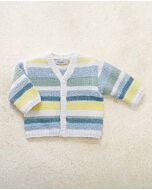 Phildar baby gestreept vestje breien van Phil rustique en Baby Doll