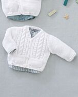 Phildar baby jasje met kabel van Phil Caresse 