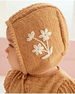  Phildar baby mutsje met bloemen van Super Baby (215, m21)