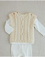 Phildar baby spencer met kabels breien van Phil Alpaga (261,m30)