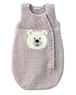 Phildar baby trappelzak met beer breien van Phil Gourmand