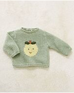 Phildar baby truitje met appel breien Phil Rustique en Baby doll