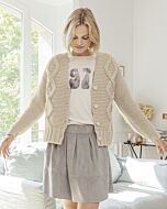 Phildar dames jasje met kabels breien van Phil Rapido